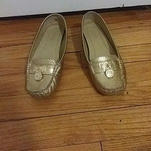 Michael Kors Gold Flats